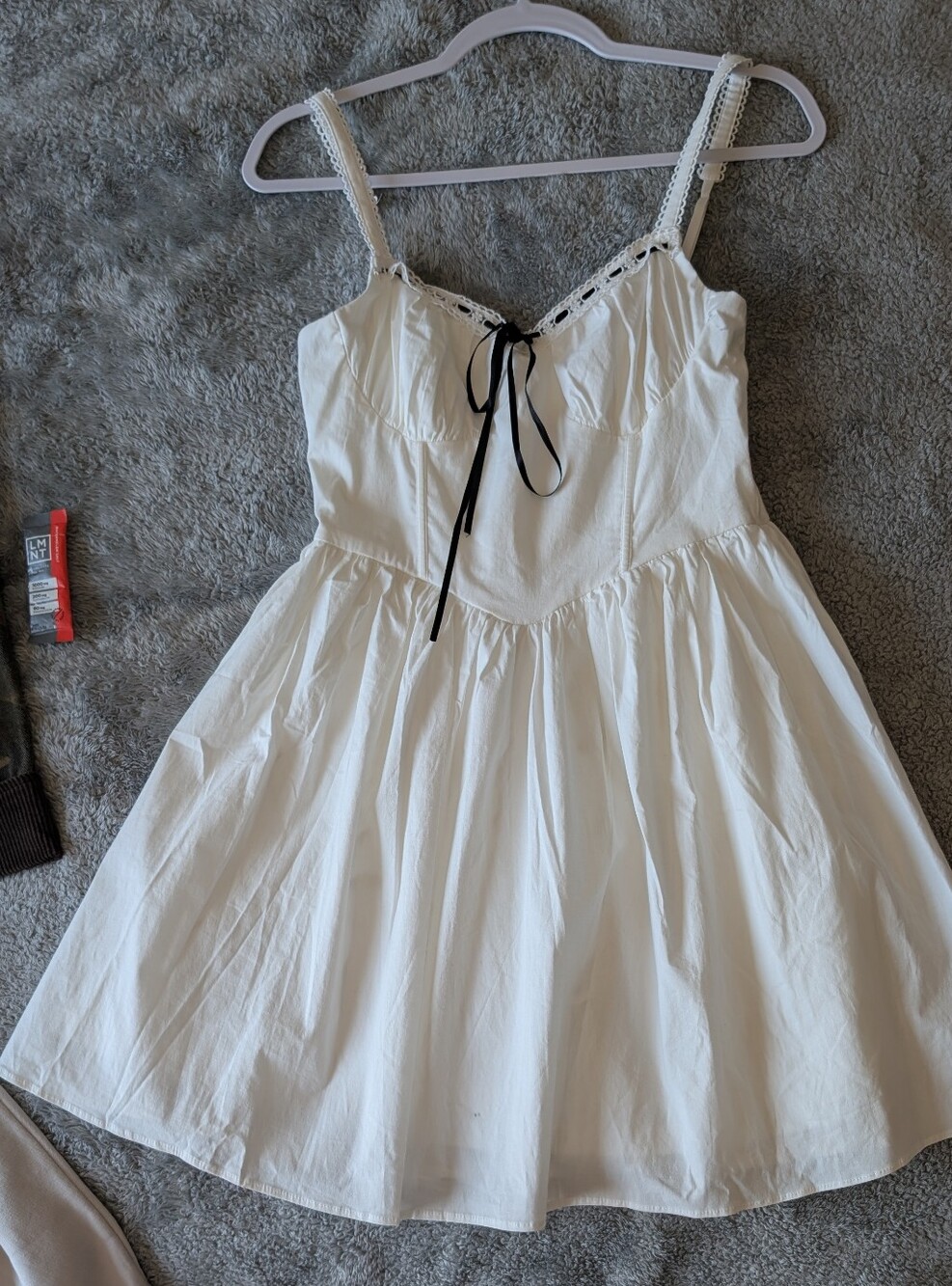 White Tie-Front Sundress